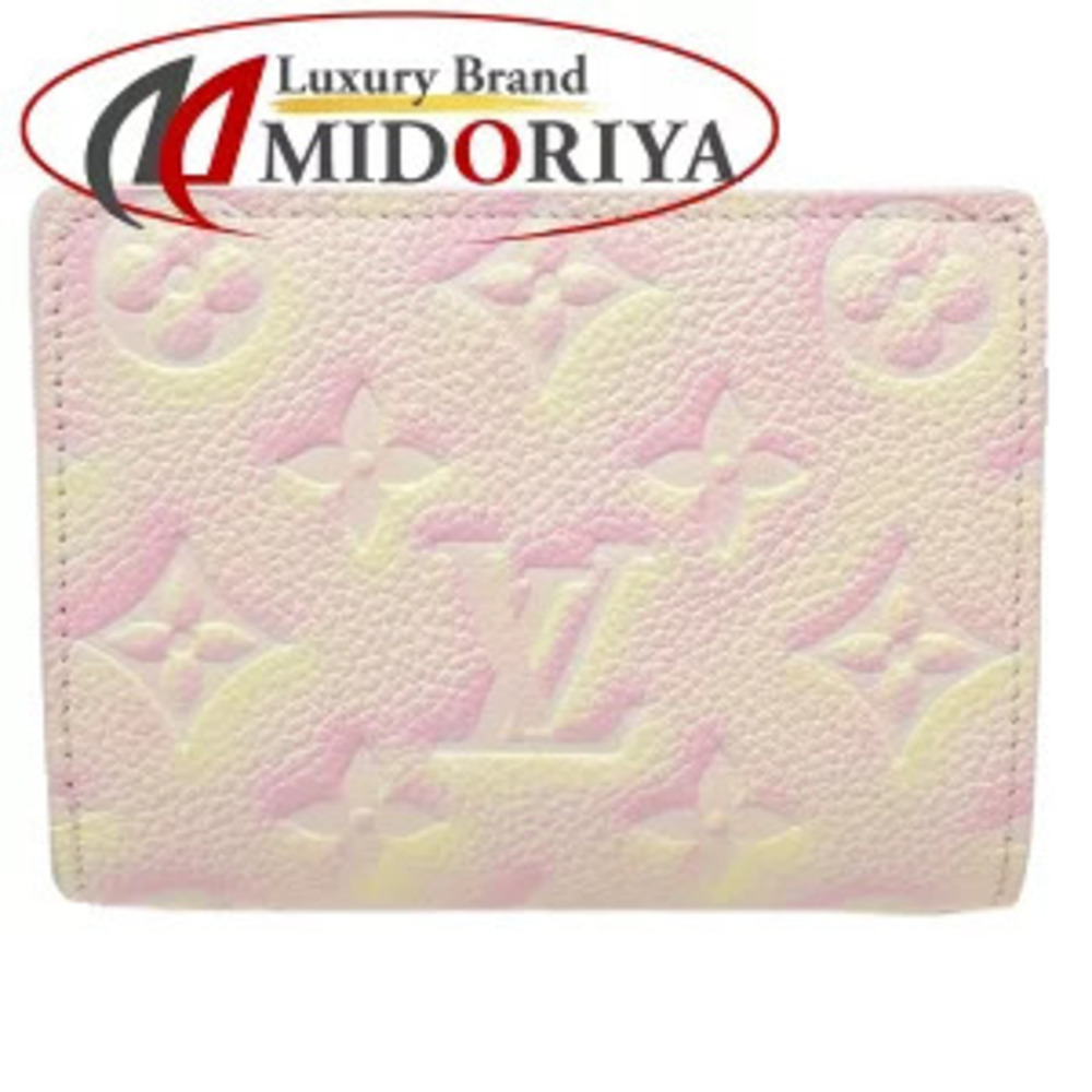 Louis Vuitton Portefeuille Claire Monogram Empreinte Bi fold Wallet Pink